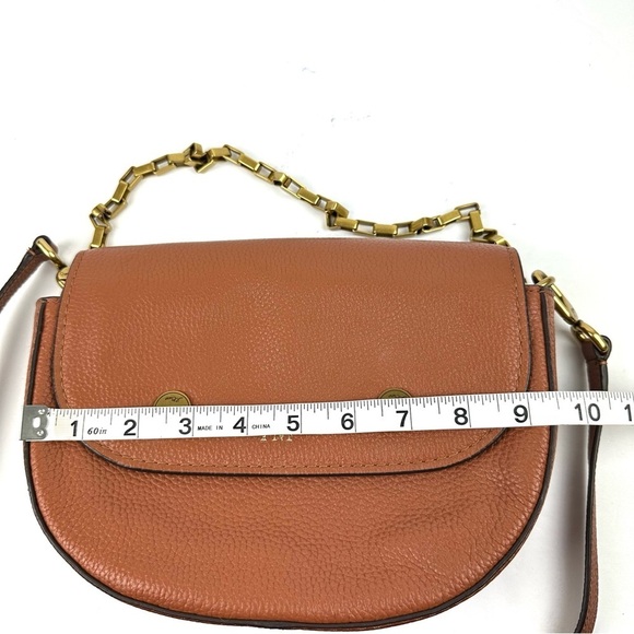 J Crew Bristol Crossbody Bag Camel Brush Gold Chain Handbag Personalized - Picture 13 of 16